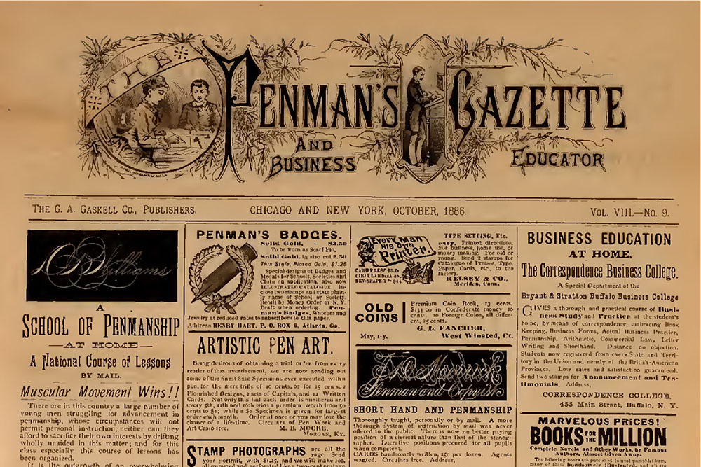 Penman's Gazette and Business Educator, Blue Pupmkin