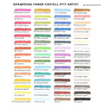 Брашпен Faber-Castell Pitt Artist Pen Brush цветовая палитра