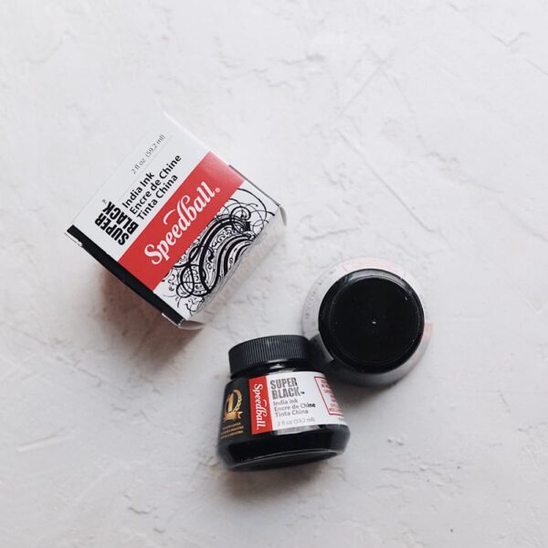 Speedball Super Black India ink тушь для каллиграфии - Blue Pumpkin