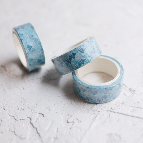 Декоративный скотч Washi Tape - Blue Pumpkin