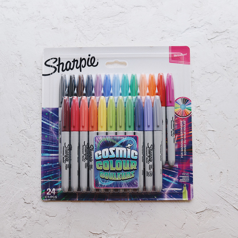 Набор перманентных маркеров Sharpie Cosmic Color - 24 цвета – BLUE PUMPKIN