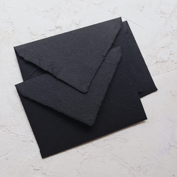 Конверт из бумаги ручного литья С6 Black