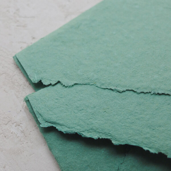 Конверт из бумаги ручного литья С6 Green