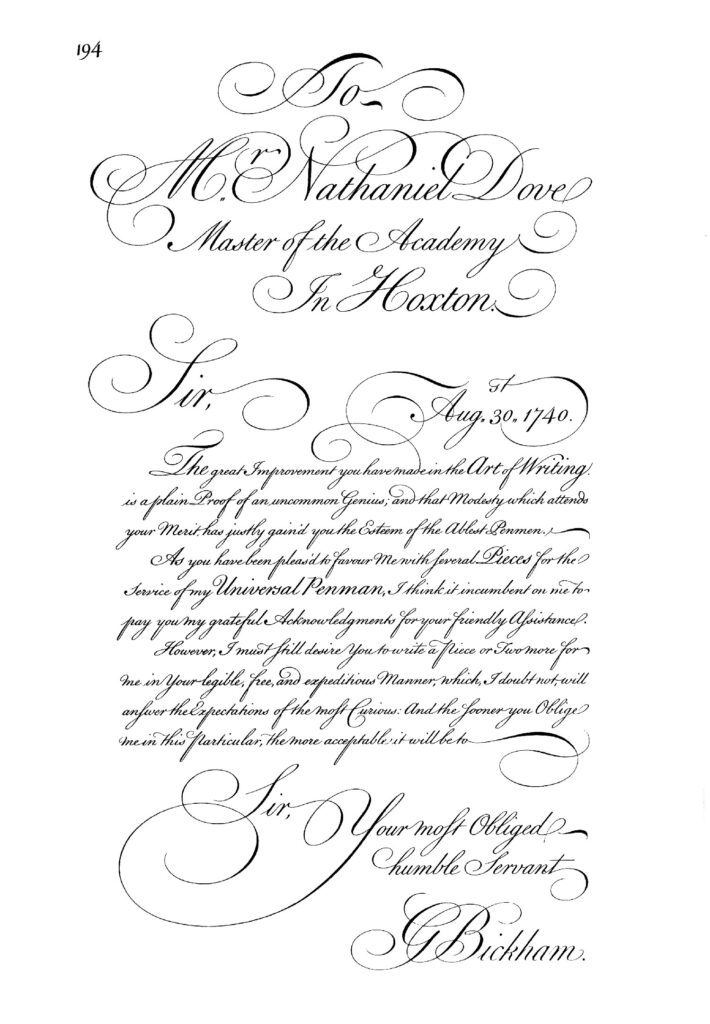 Bickham letter – Copperplate, English Roundhand, Engrosser’s Script, Engraver's Script: разбираемся в понятиях. Часть 1 – BLUE PUMPKIN