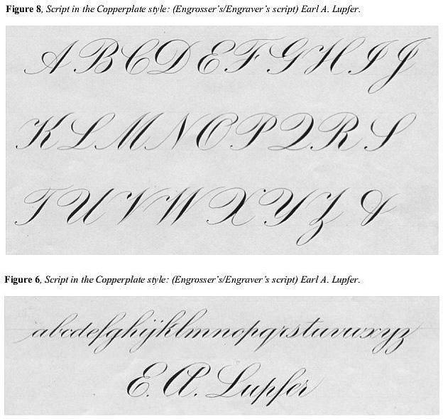 engrosser lupfer – Copperplate, English Roundhand, Engrosser’s Script, Engraver's Script: разбираемся в понятиях. Часть 1 – BLUE PUMPKIN